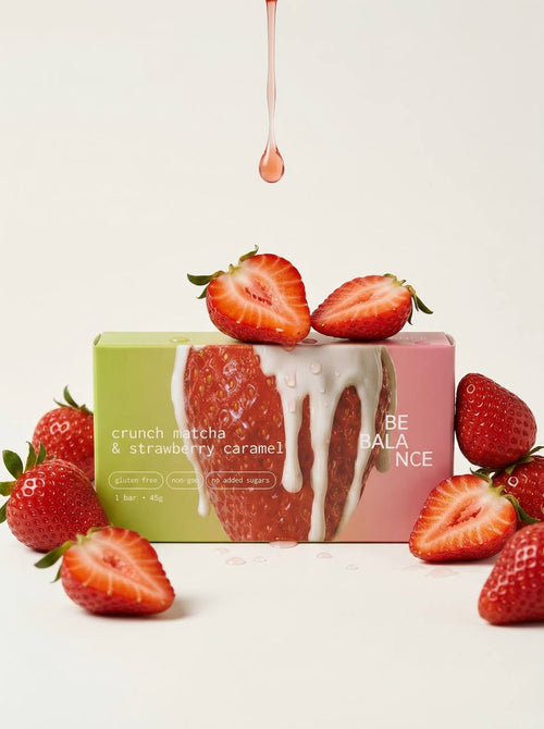 Crunch Matcha & Strawberry Caramel